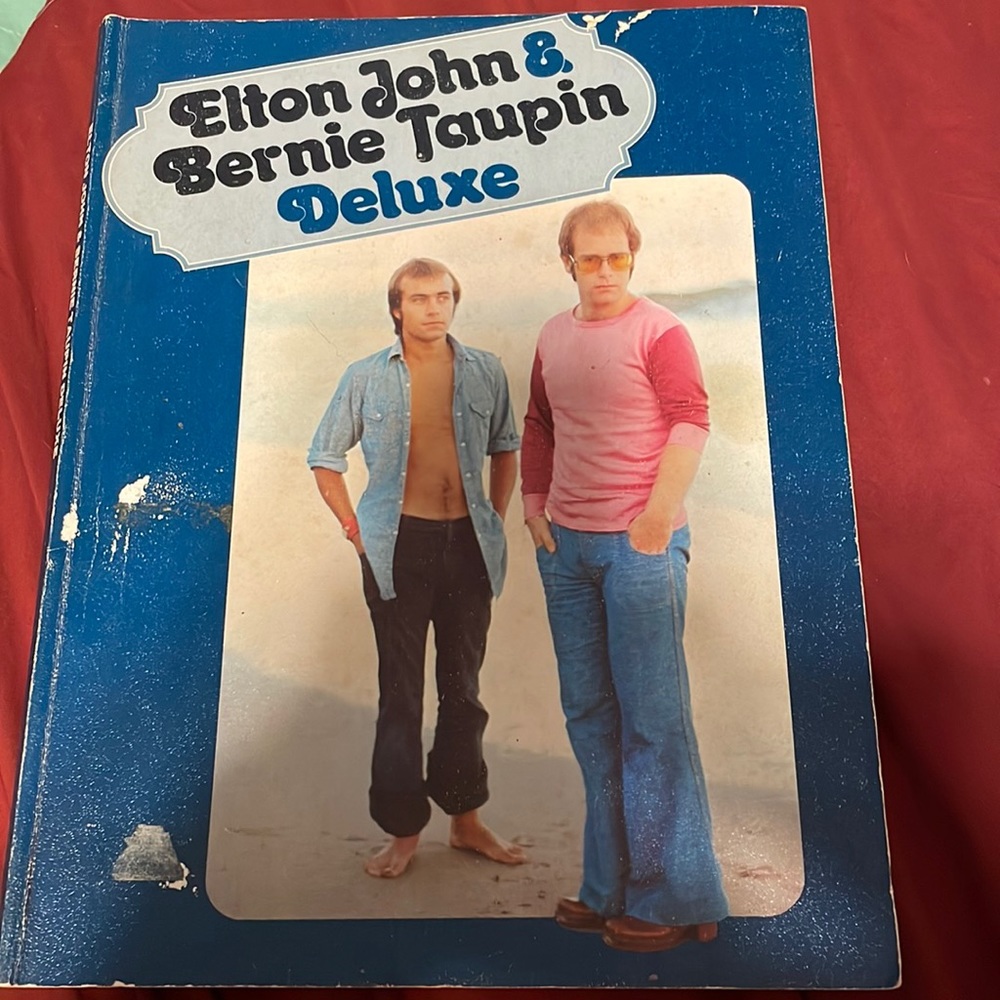 Elton John & Bernie Taupin Deluxe sheet music/song book, vintage